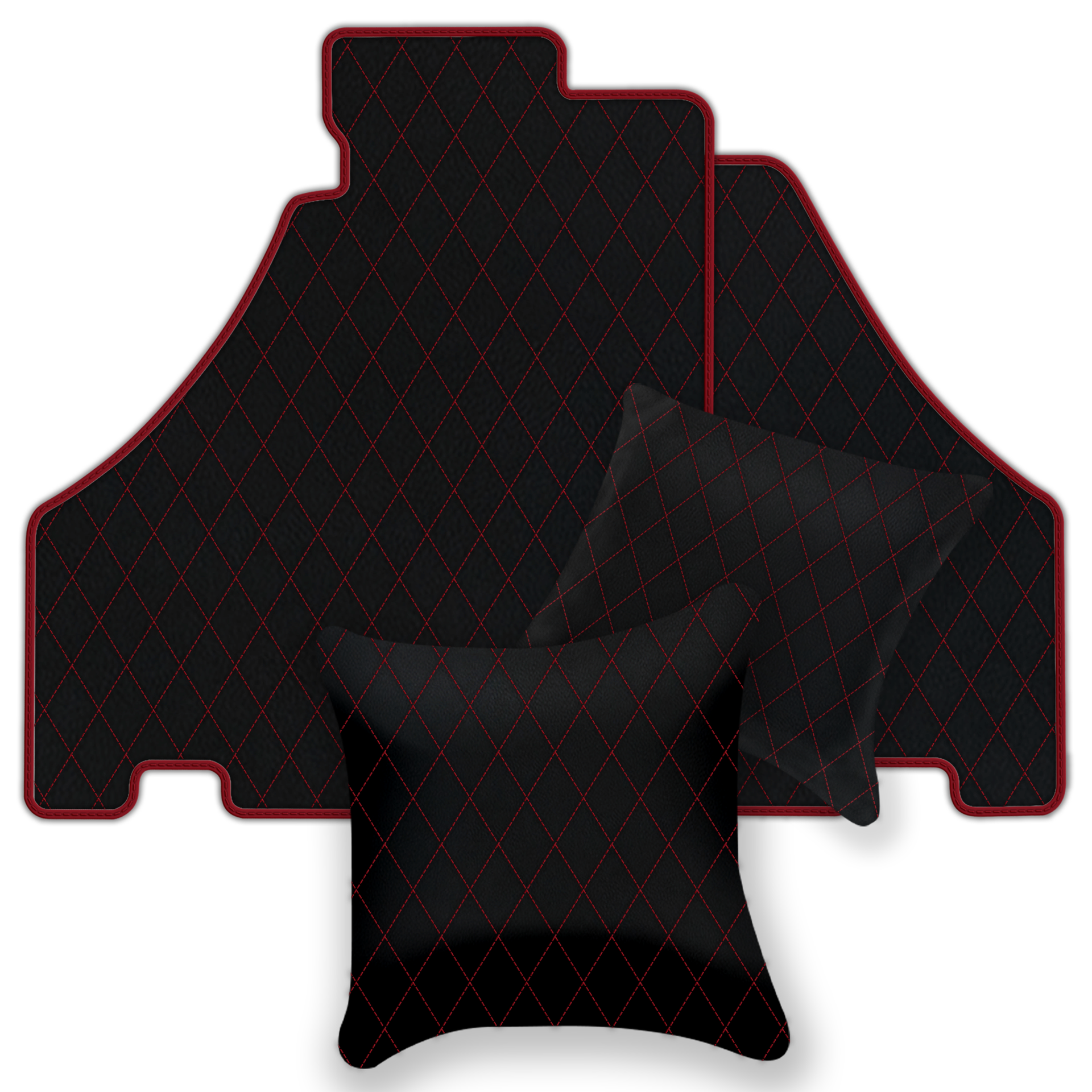 Black Leather Floor Mats for Ferrari 458 GT2 (2012-2015) | AW1 Design