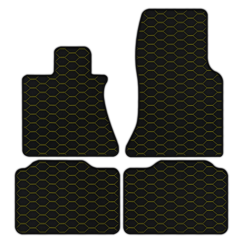 Customizable Leather Floor Mats with Divario Pattern for Rolls Royce Phantom VIII (2017-2024)