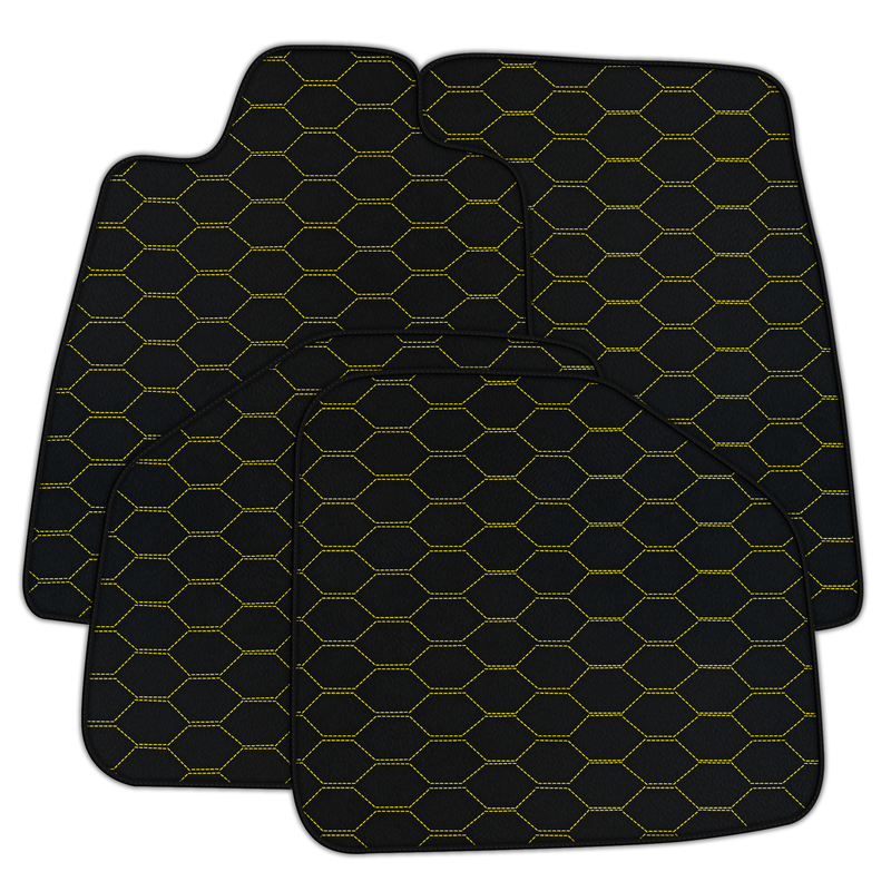 Customizable Leather Floor Mats with Divario Pattern for Aston Martin DBX (2020-2023)