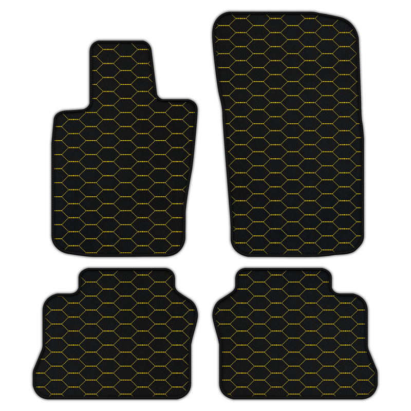 Customizable Leather Floor Mats with Divario Pattern for Porsche Panamera (2009-2016)