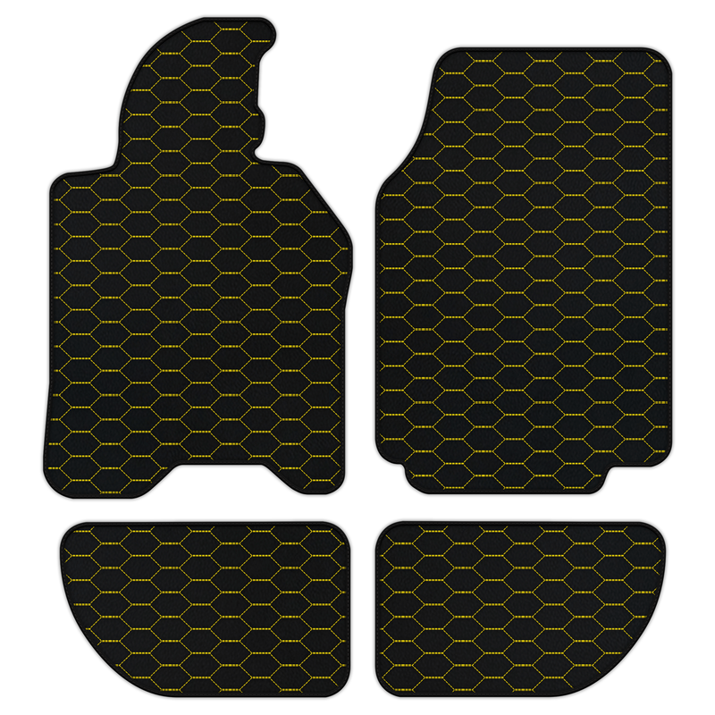 Customizable Leather Floor Mats with Divario Pattern for Porsche 944 (1981-1991)