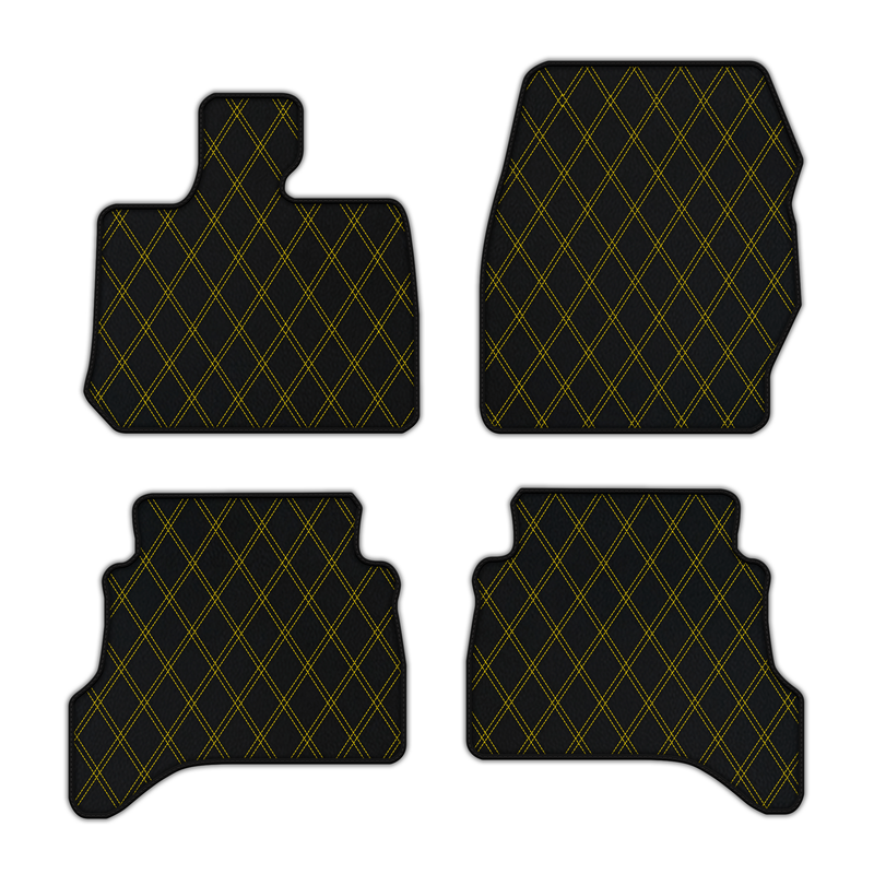 Customizable Leather Floor Mats with Double Diamond Pattern for Range Rover Sport L460 (2022-2024) Short/Long Wheelbase