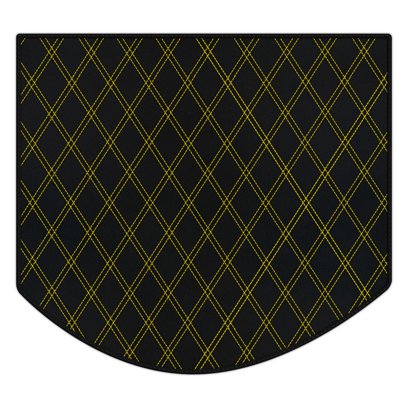 Anpassbare Kofferraummatten aus Leder mit Doppelrautenmuster für Ferrari 512 TR (1992-1994)