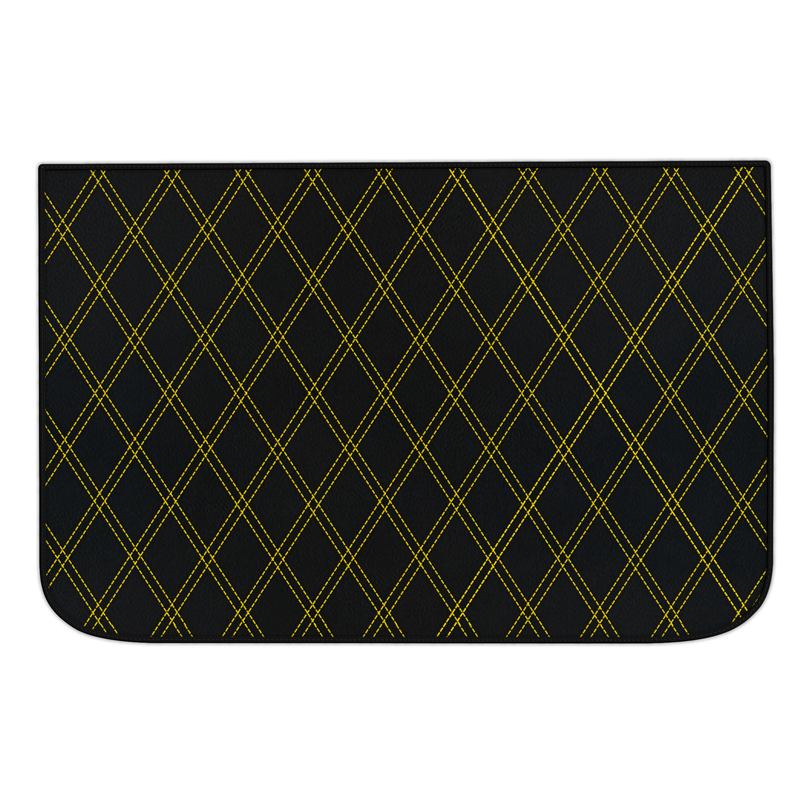 Skreddersydde Læder Bilmatter med Dobbel Diamantmønster