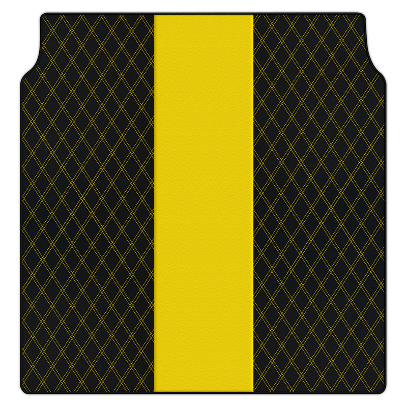 Customizable Leather Trunk Floor Mats with Double Diamond Pattern for Porsche Panamera (2009-2016)