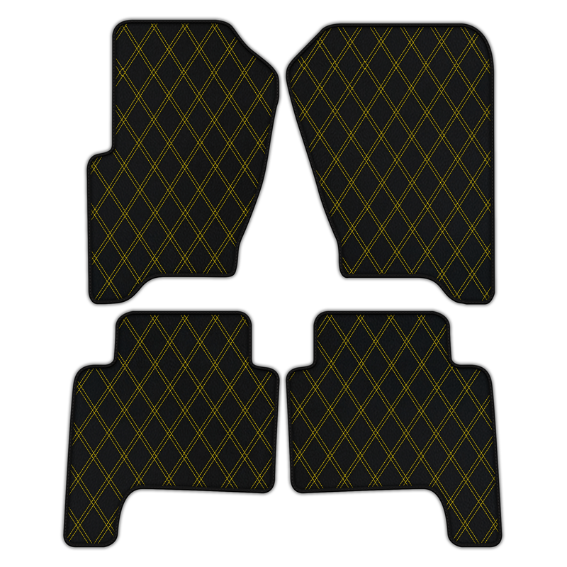 Customizable Leather Floor Mats with Double Diamond Pattern for Range Rover Sport (2005-2010)