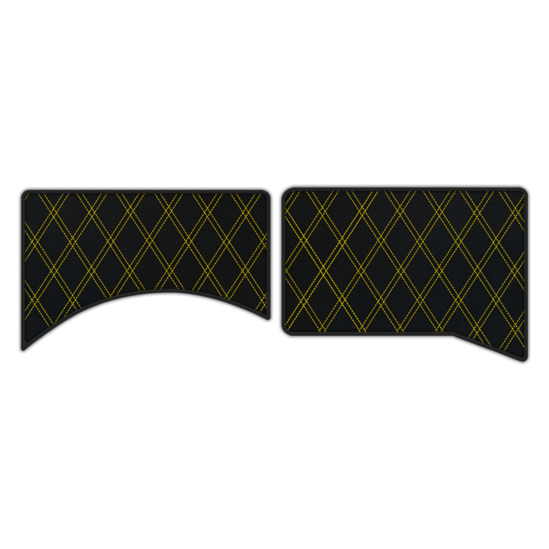 Customizable Leather Floor Mats with Double Diamond Pattern for Ferrari Daytona SP3 (2022–2025)