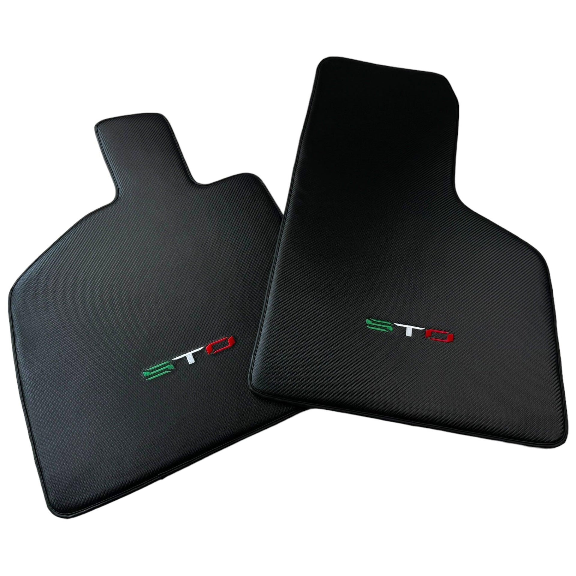 Carbon Fiber Floor Mats for Lamborghini Huracan STO Italian Edition - AutoWin