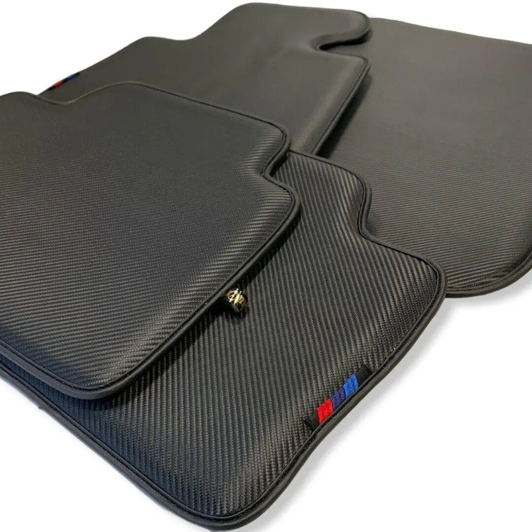 Floor Mats For BMW F74 Gran Coupe (2025-2026) Autowin Brand Carbon Fiber Leather - AutoWin