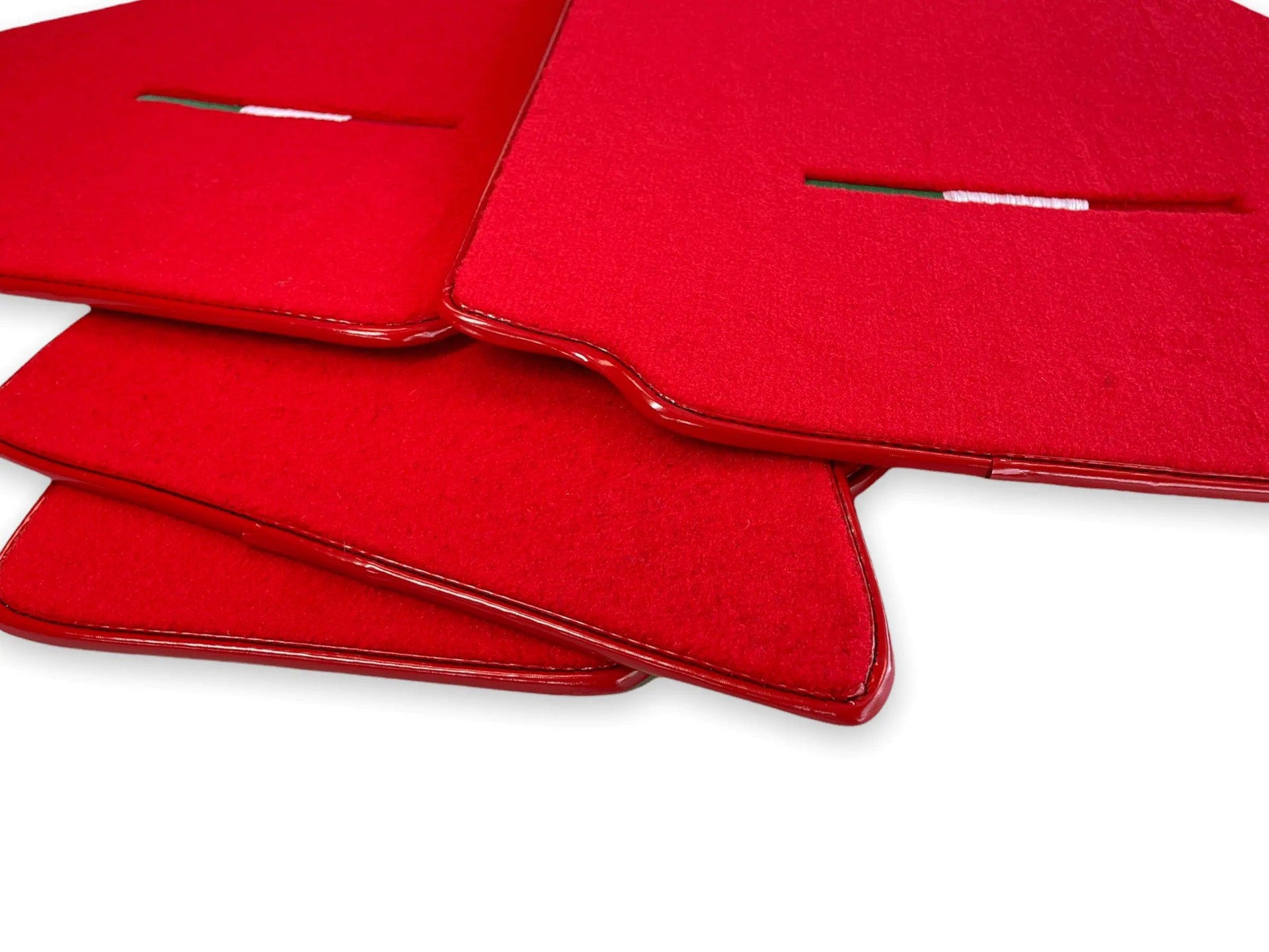 Floor Mats For Ferrari F430 2004-2009 Red Color IT Edition - AutoWin