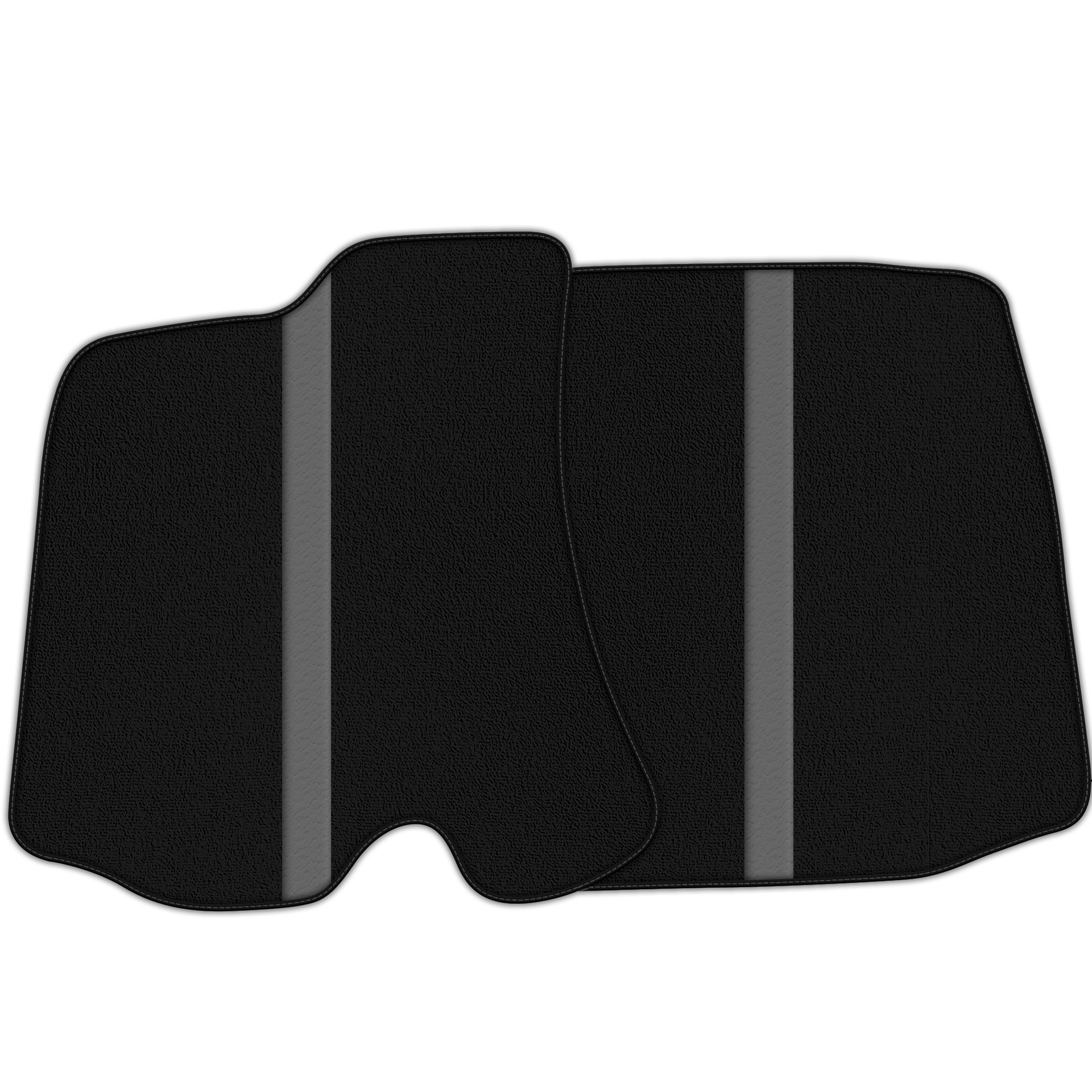 Black Floor Mats with Leather Line for Ferrari Portofino (2018-2023) - Various Colors