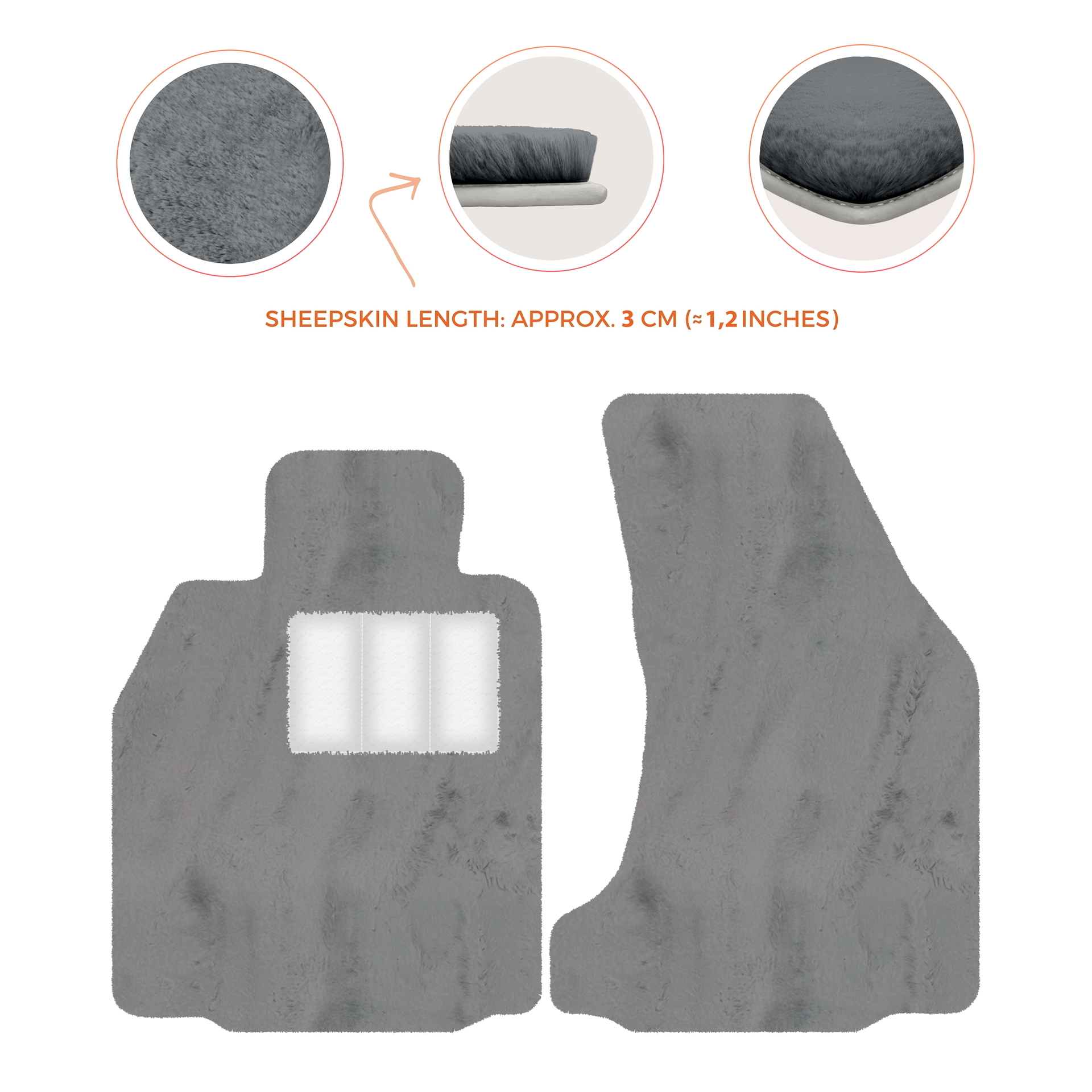 Premium Sheepskin Floor Mats for Porsche 718 Boxster (2016-2023)