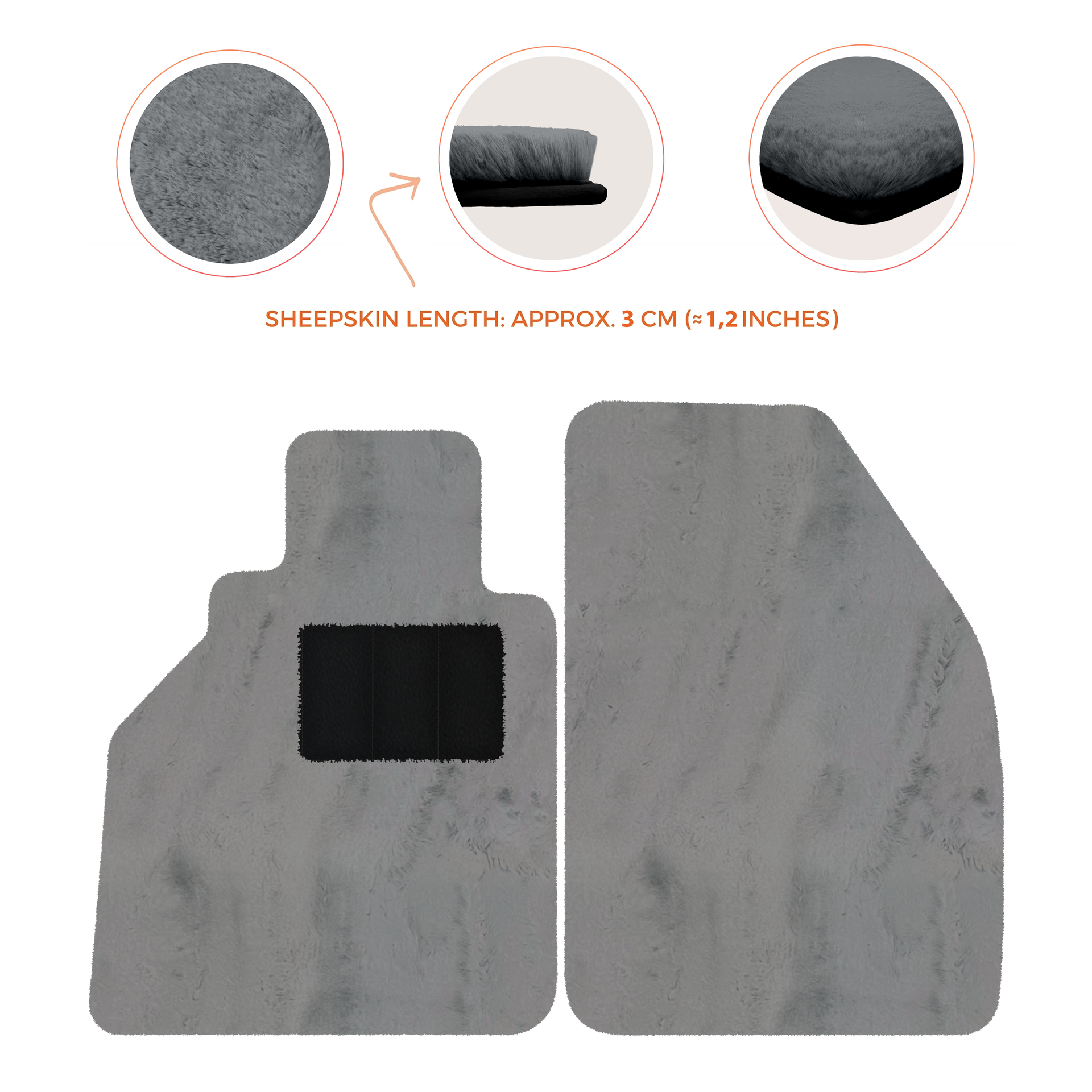 Dunkelblaue Fußmatten für Porsche 986 Boxster (1996-2004) mit Leder - AutoWin