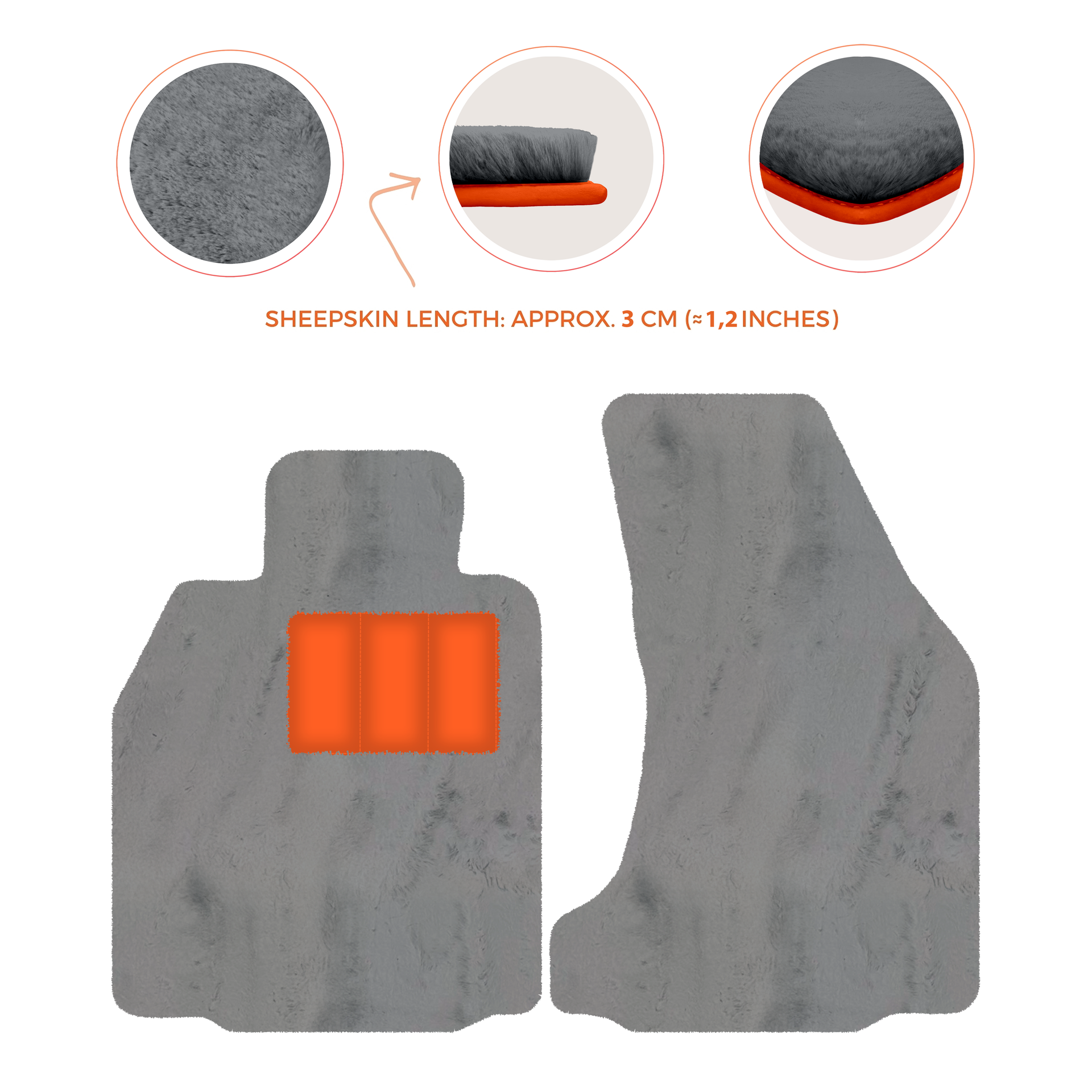 Premium Sheepskin Floor Mats for Porsche 718 Boxster (2016-2023)