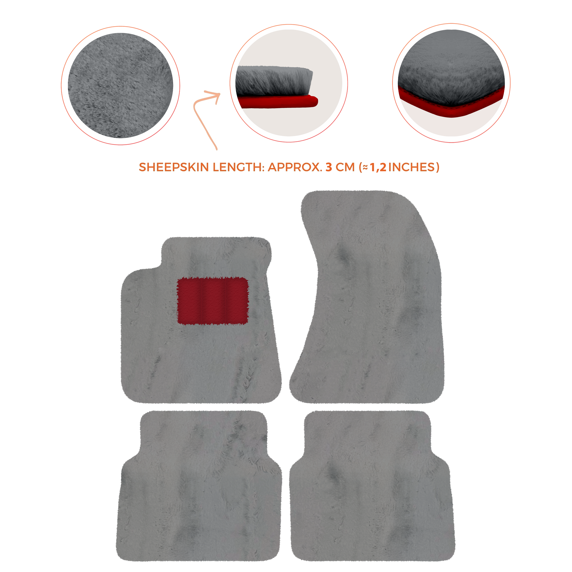 Luxury Sheepskin Floor Mats for Rolls-Royce Wraith (2013-2023)