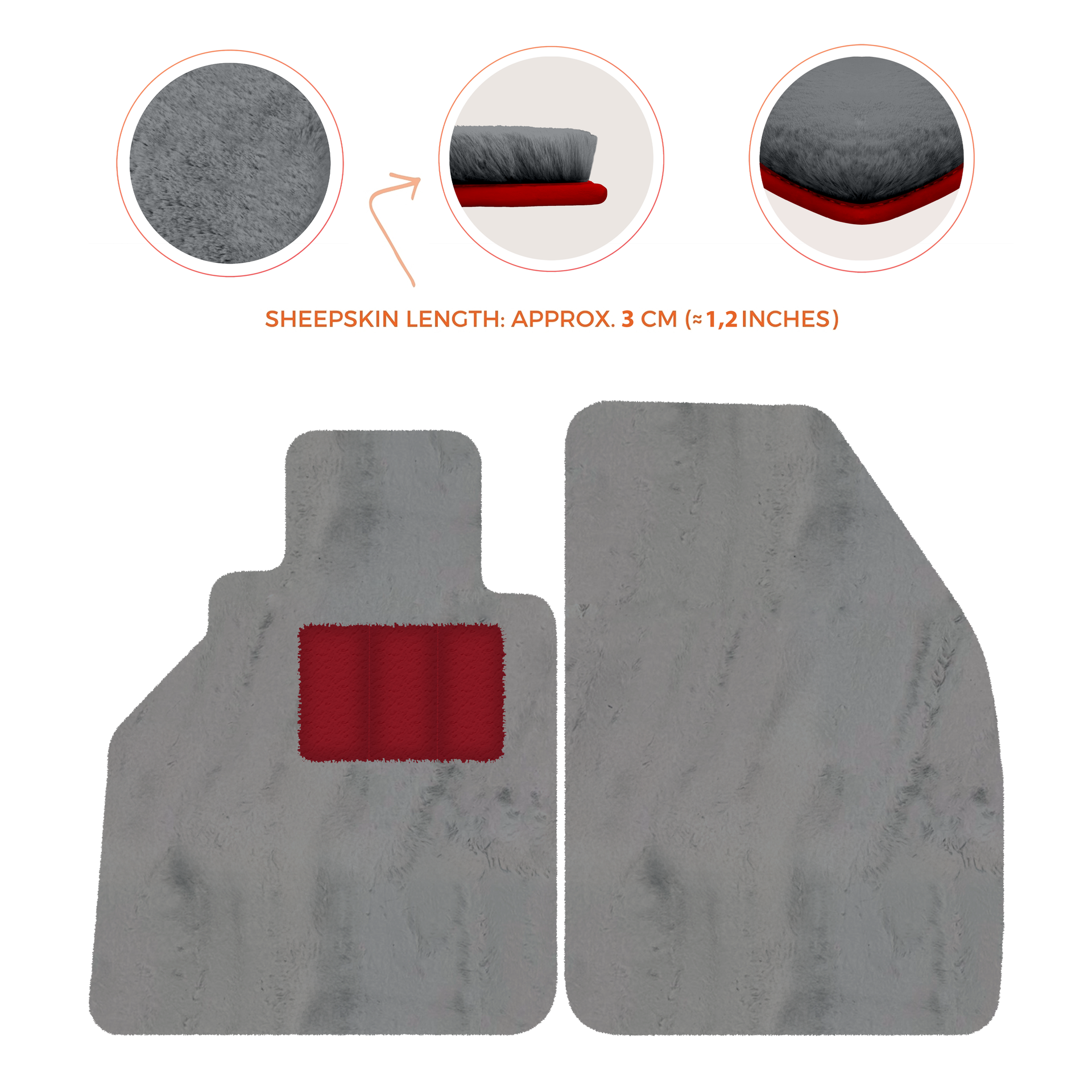 Dunkelblaue Fußmatten für Porsche 986 Boxster (1996-2004) mit Leder - AutoWin