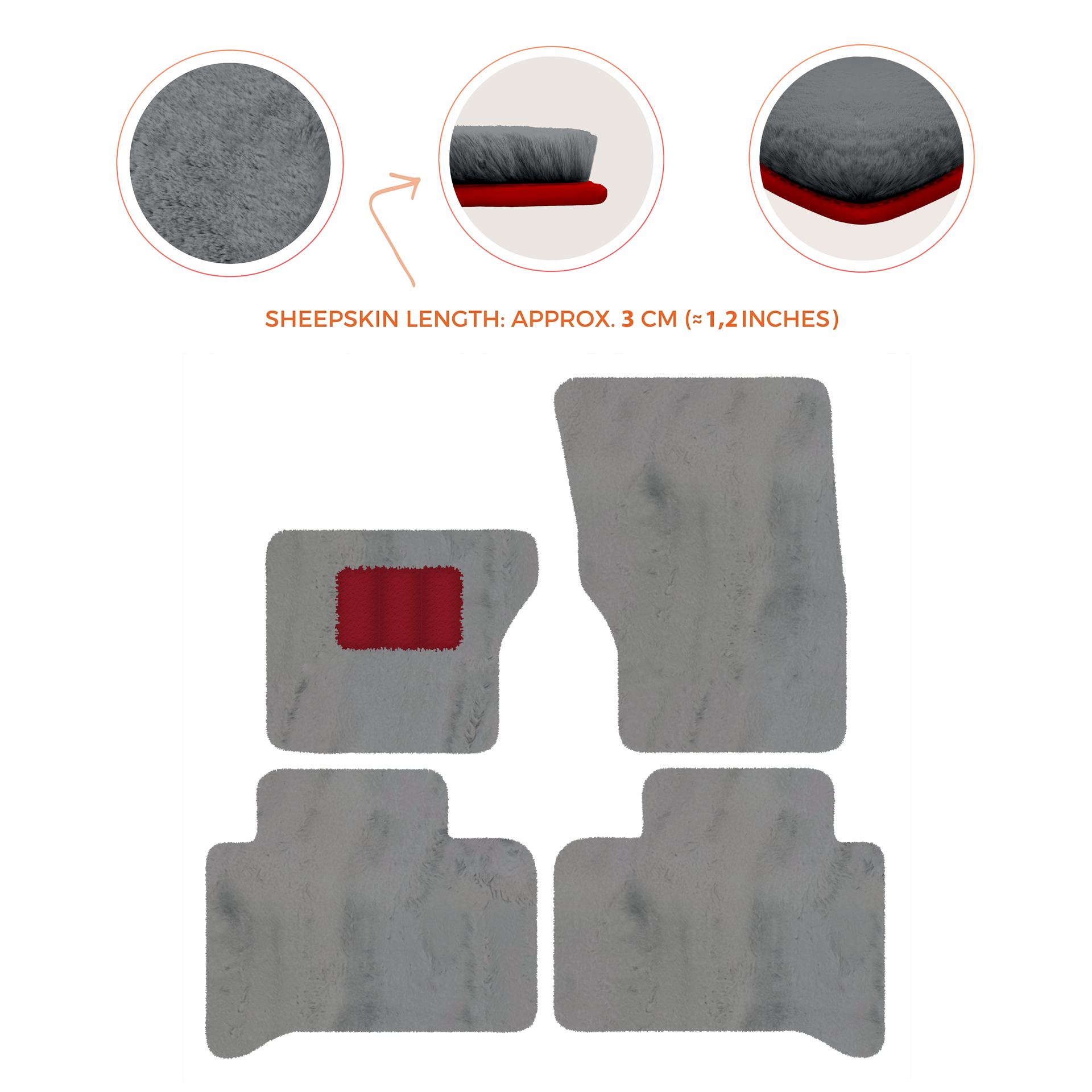 Luxury Sheepskin Floor Mats for Range Rover Velar (2017-2024)