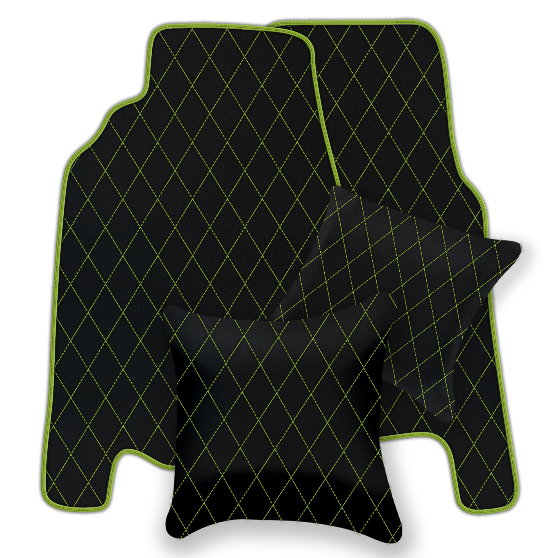 Premium Black Leather Floor Mats for Ferrari 458 Italia (2009-2015)