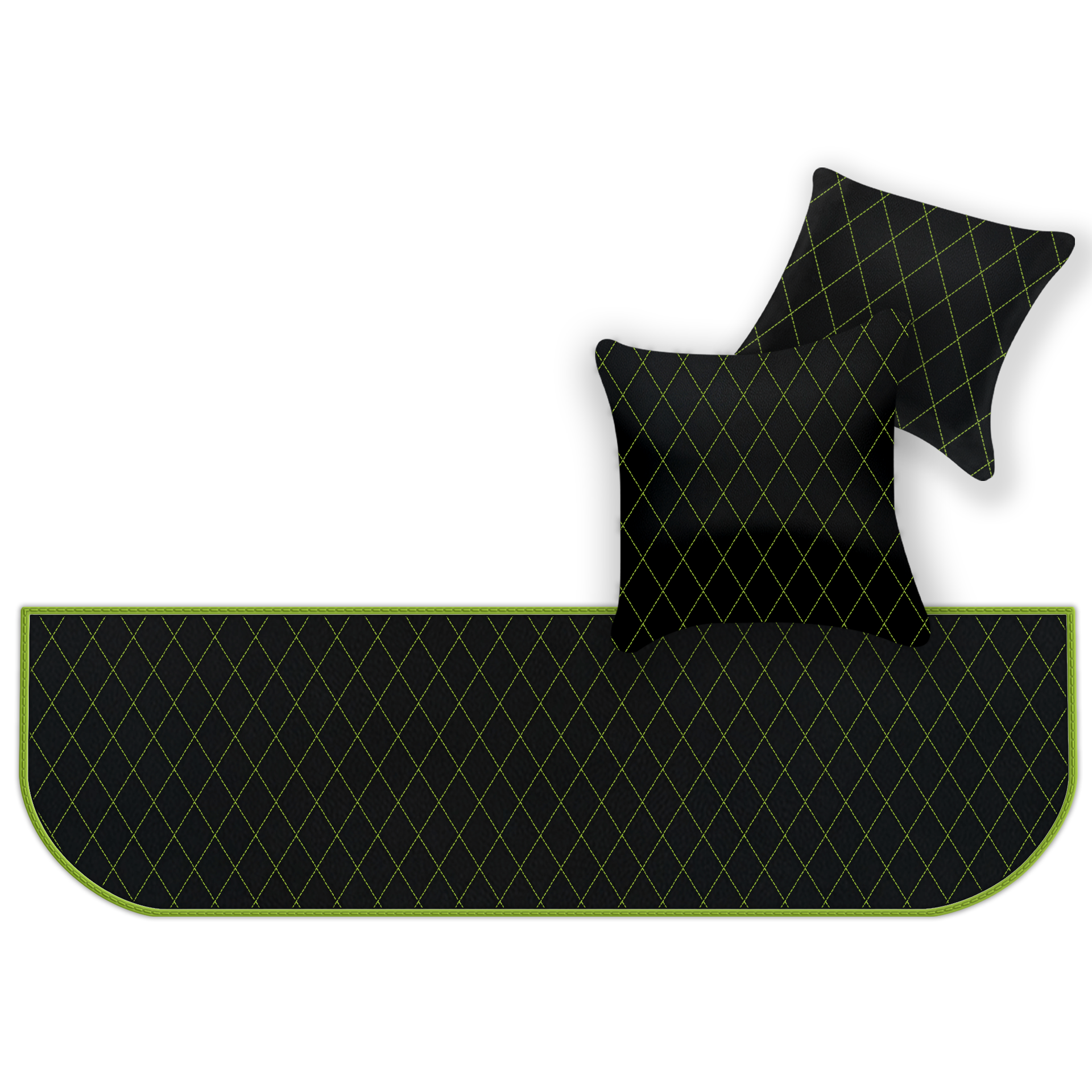 Customizable Floor Mats From Carpet With Leather for Ferrari 550 Maranello (1996-2002) - AutoWin