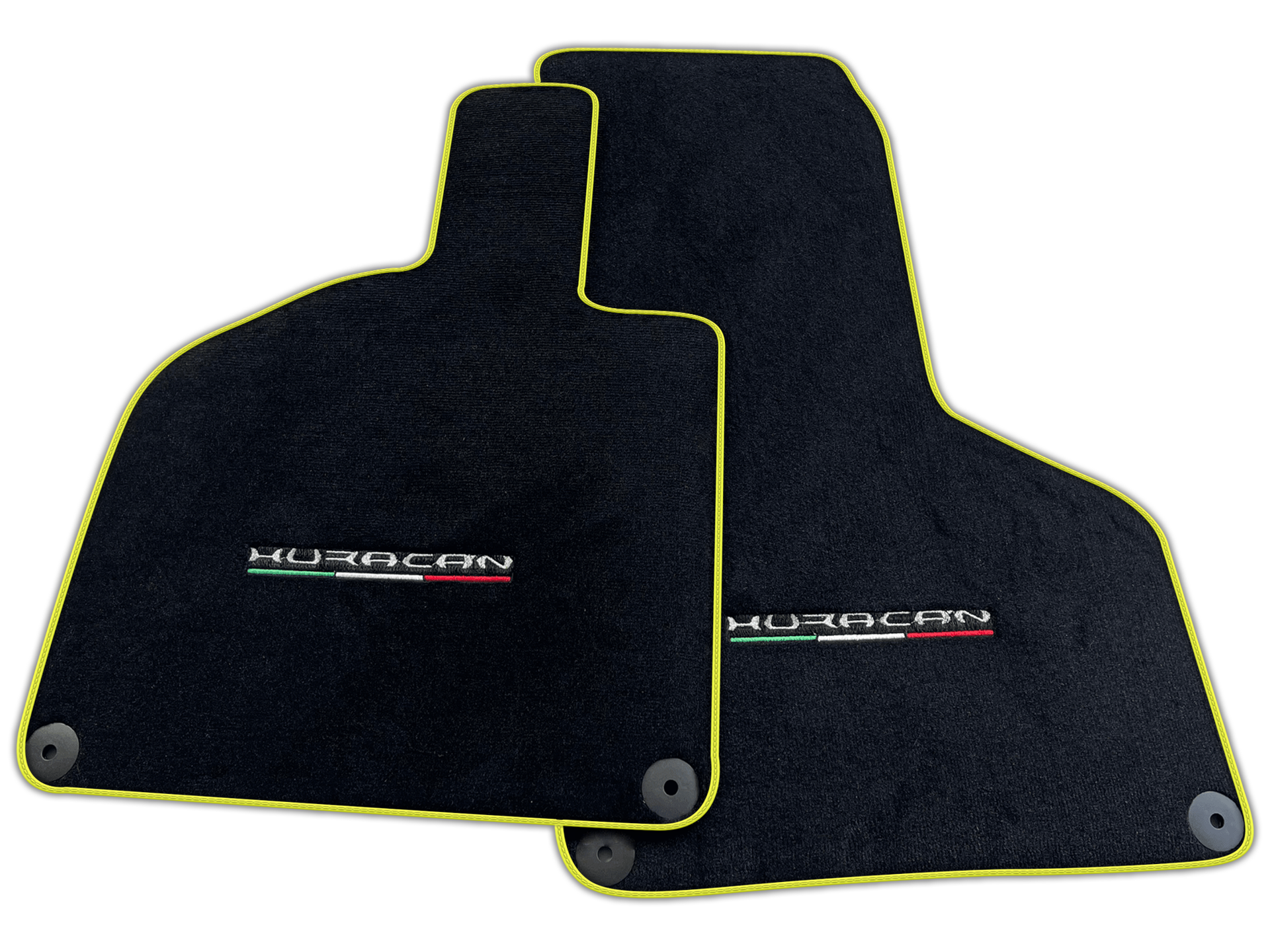 Black Carpet Floor Mats for Lamborghini Huracan | Various Trim Colors