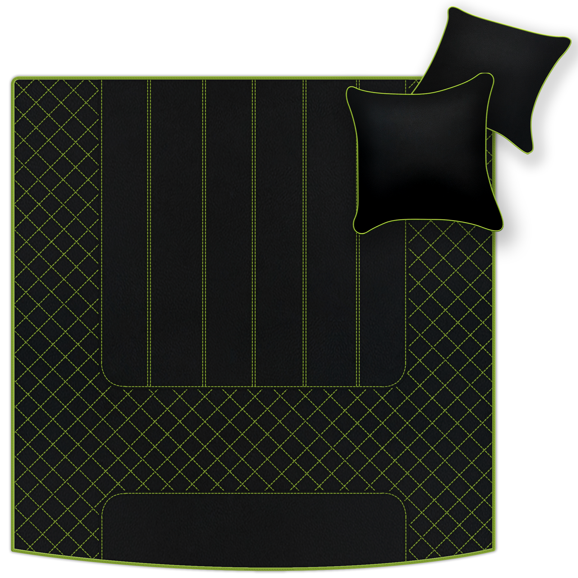 Customizable Leather Floor Mats with Line Pattern for Bentley Mulsanne (2010-2020) - AutoWin