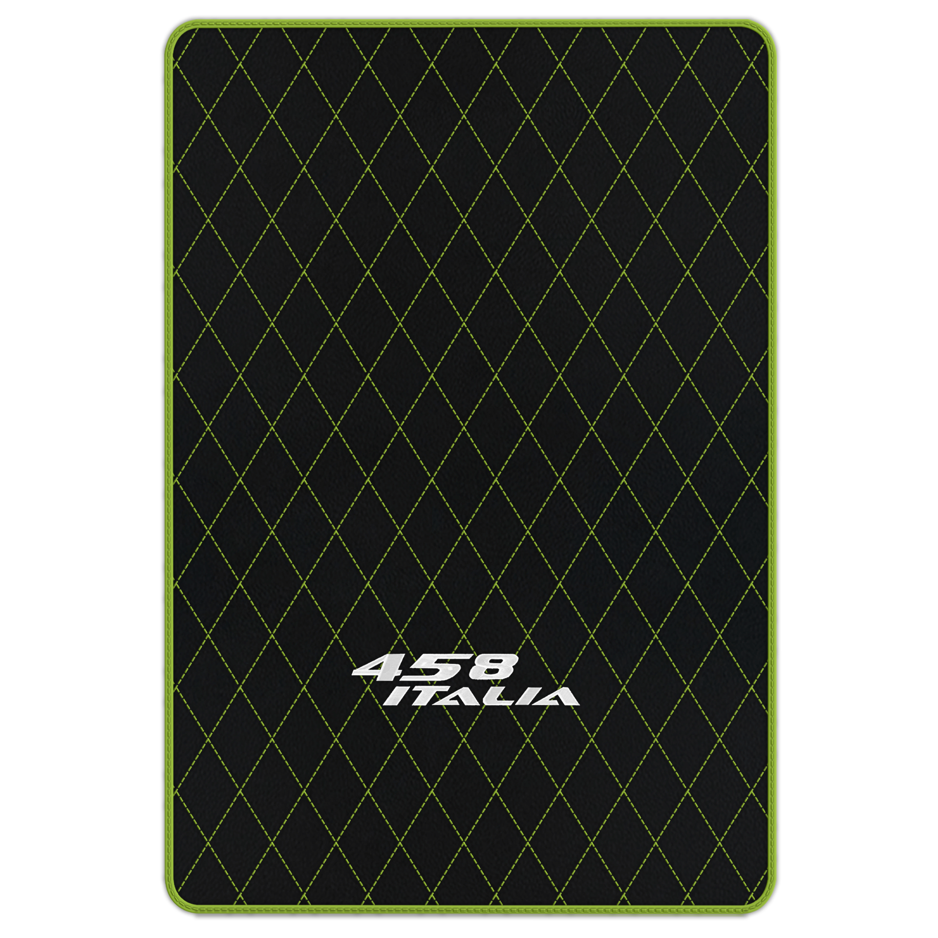 Premium Black Leather Floor Mats for Ferrari 458 Spider (2012-2015)