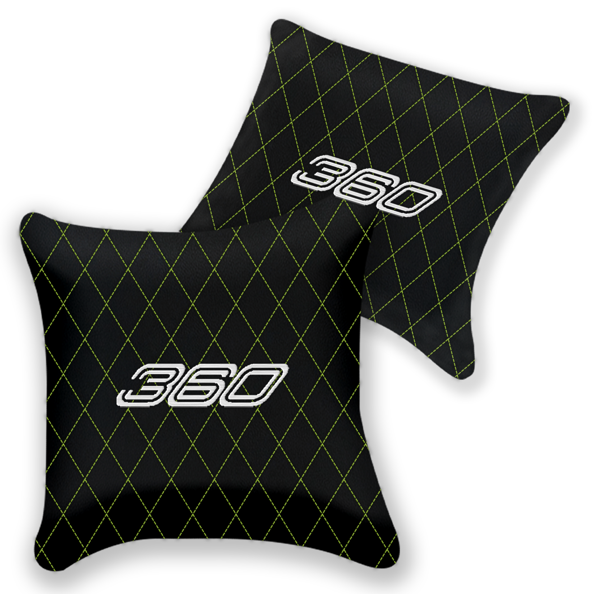 Customizable Black Leather Pillows for Ferrari F430 (2004-2009)