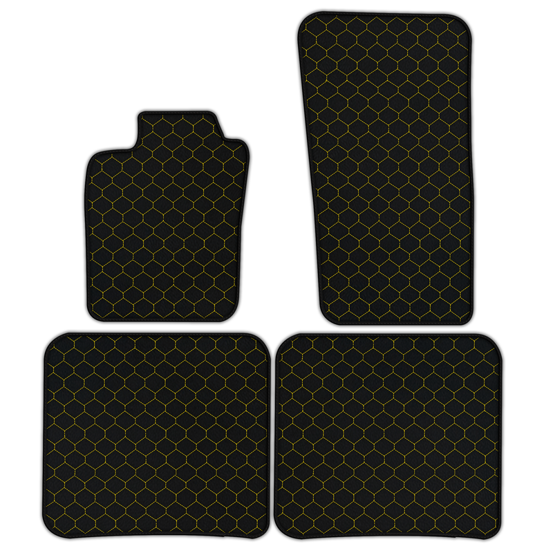 Customizable Leather Floor Mats with Hex Pattern for Bentley Flying Spur (2019-2023)
