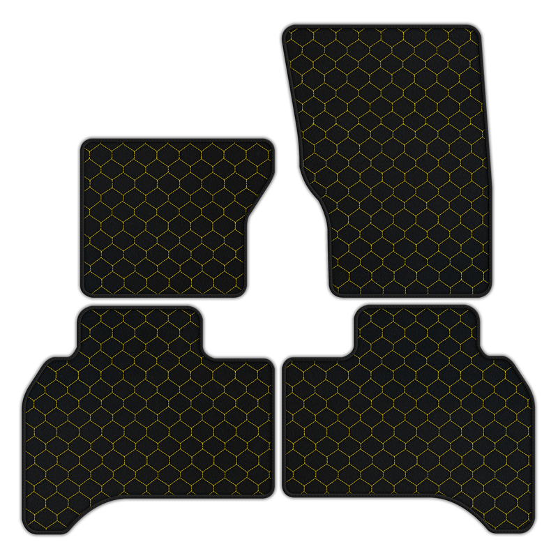 Customizable Leather Floor Mats with Hex Pattern for Range Rover (2012-2022) 4-5 Seater