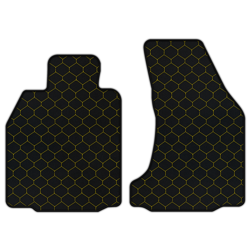 Customizable Leather Floor Mats with Hex Pattern for Porsche Porsche 987 Cayman (2009-2012)