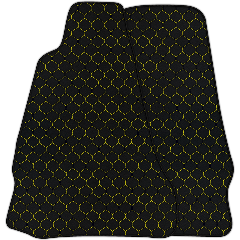 Customizable Leather Floor Mats with Hex Pattern for Aston Martin V8 Vantage (2005-2018)