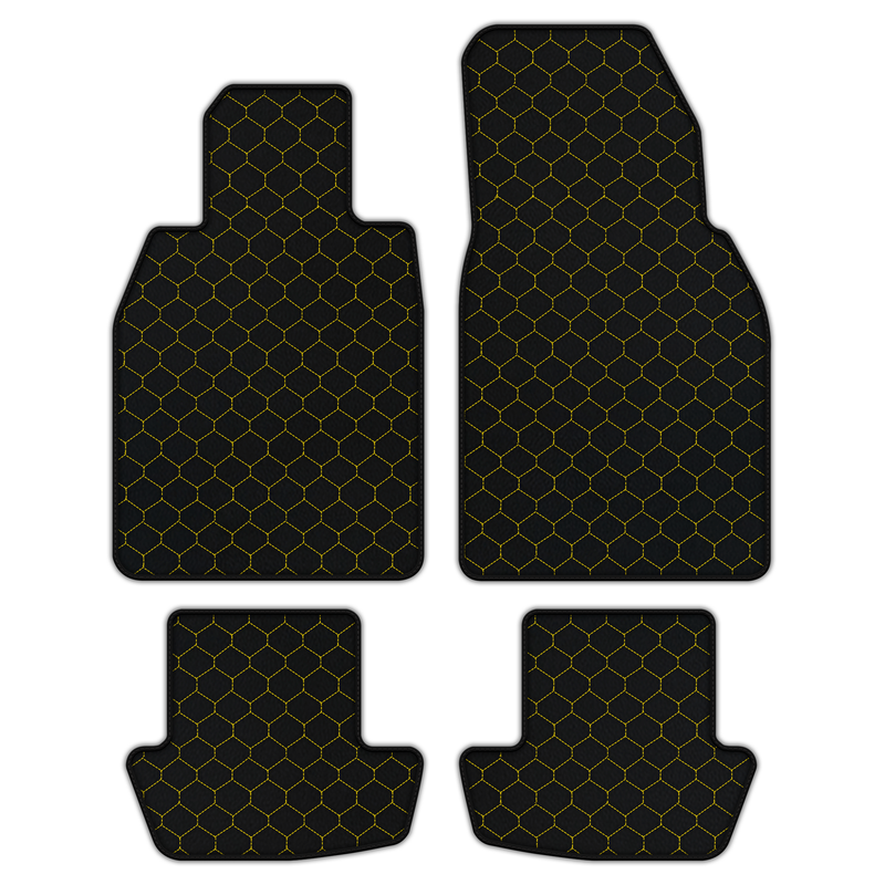 Customizable Leather Floor Mats with Hex Pattern for Porsche 911 - 992 (2019-2026)