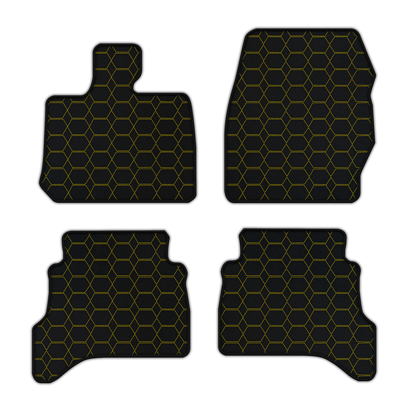 Customizable Leather Floor Mats with Hexagon Hex Pattern for Range Rover Sport L460 (2022-2024) Short/Long Wheelbase