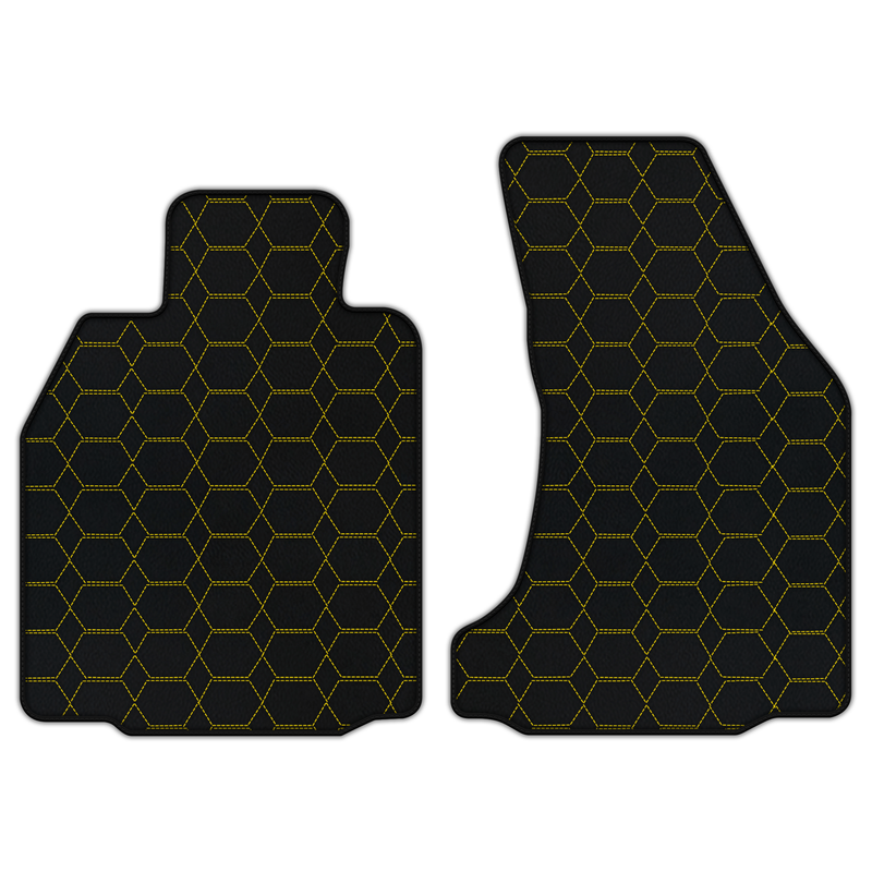 Customizable Leather Floor Mats with Hexagon Hex Pattern for Porsche Porsche 987 Cayman (2009-2012)