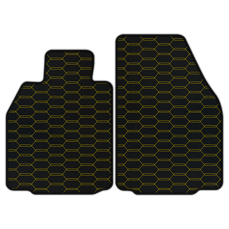 Customizable Leather Floor Mats with Interlaced Hex Pattern for Porsche 911 GT3 RS (997) 2006–2011