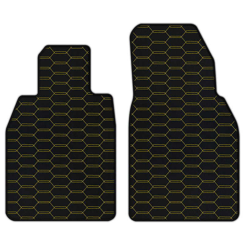 Customizable Leather Floor Mats with Interlaced Hex Pattern for Porsche 911 GT3 (992) 2021–2026