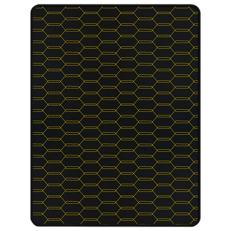 Anpassbare Kofferraummatten aus Leder mit verschlungenem Sechseckmuster für Ferrari 488 Pista Spider (2019-2021)