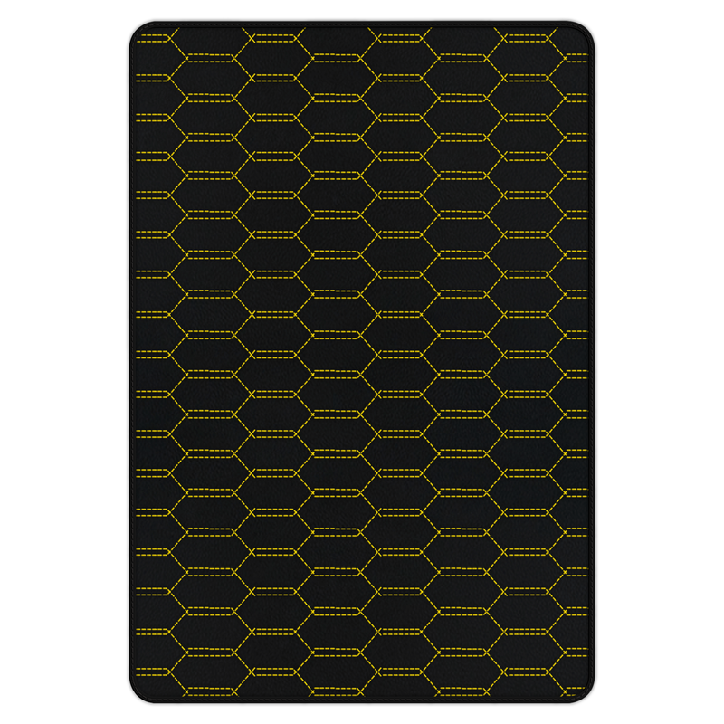 Anpassbare Kofferraummatten aus Leder mit verschlungenem Sechseckmuster für Ferrari 458 Speciale (2012-2015)