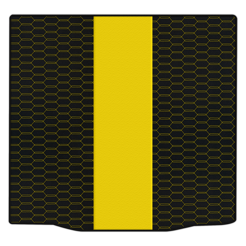 Customizable Leather Trunk Floor Mats with Interlaced Hex Pattern for BMW G20 4-door Sedan (2019-2024)