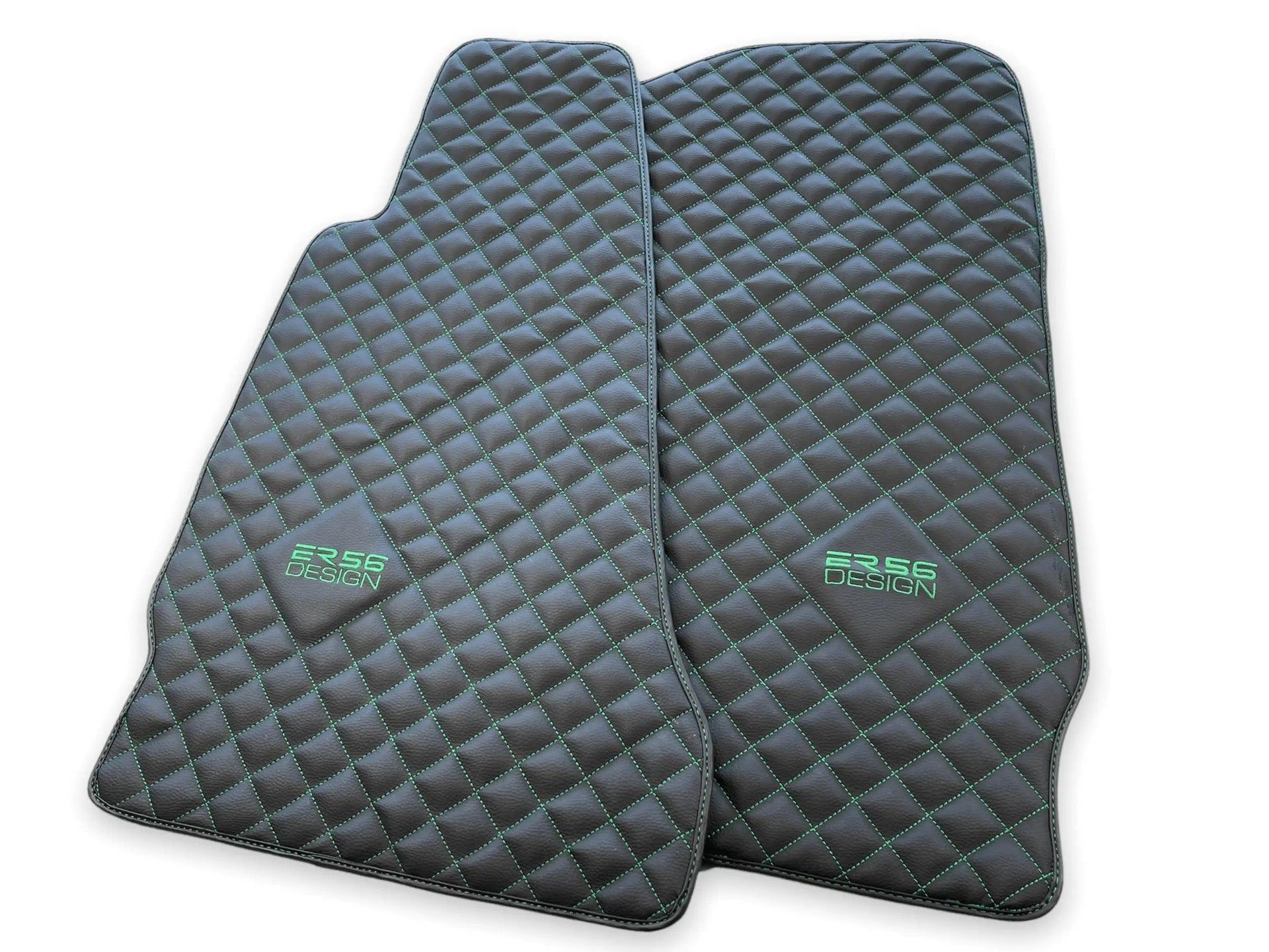 Leather Floor Mats For Aston Martin DB11 (2016–2023) ER56 Design - AutoWin