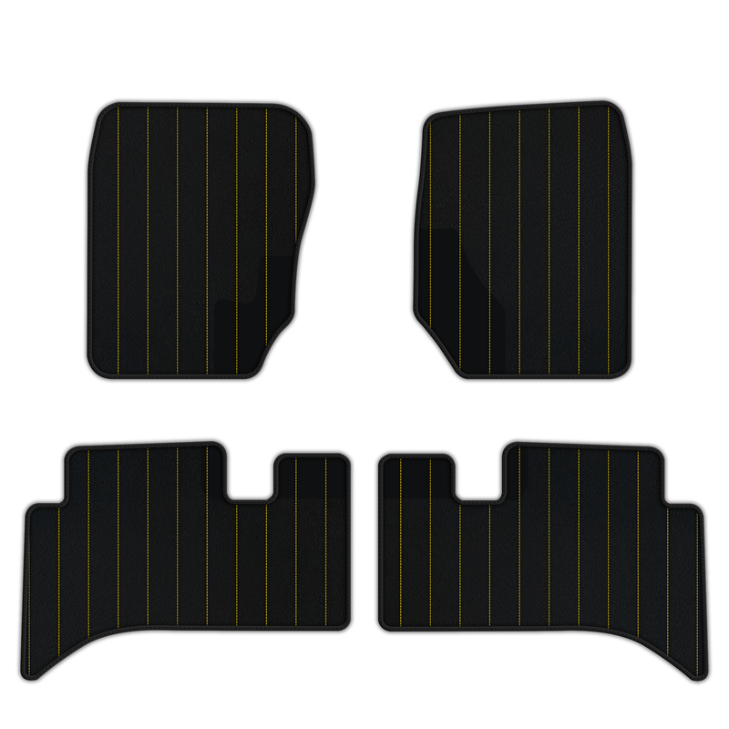 Customizable Leather Floor Mats with Line Pattern for Range Rover (1994-2002)