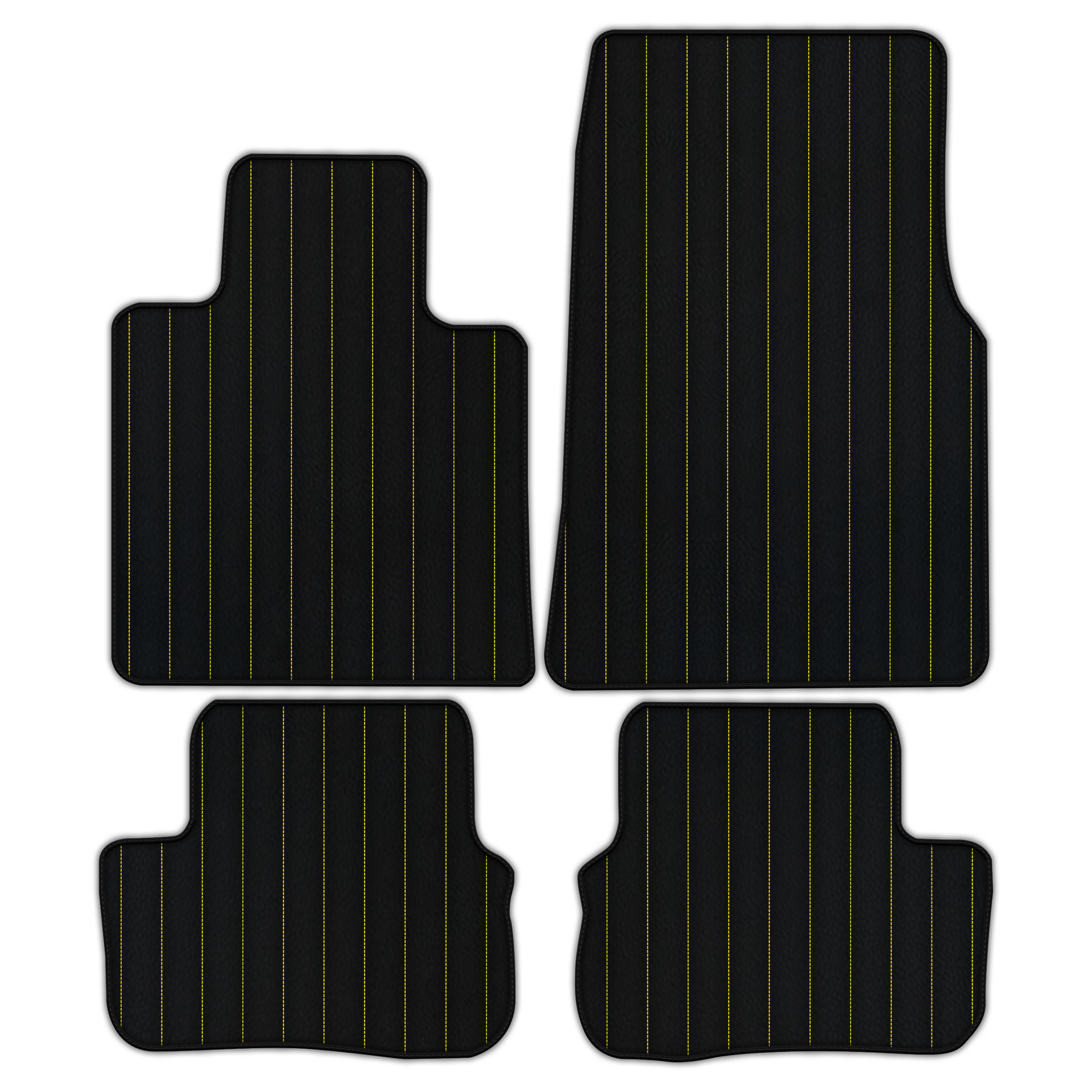 Customizable Leather Floor Mats with Line Pattern for Rolls Royce Spectre (2023-2024)