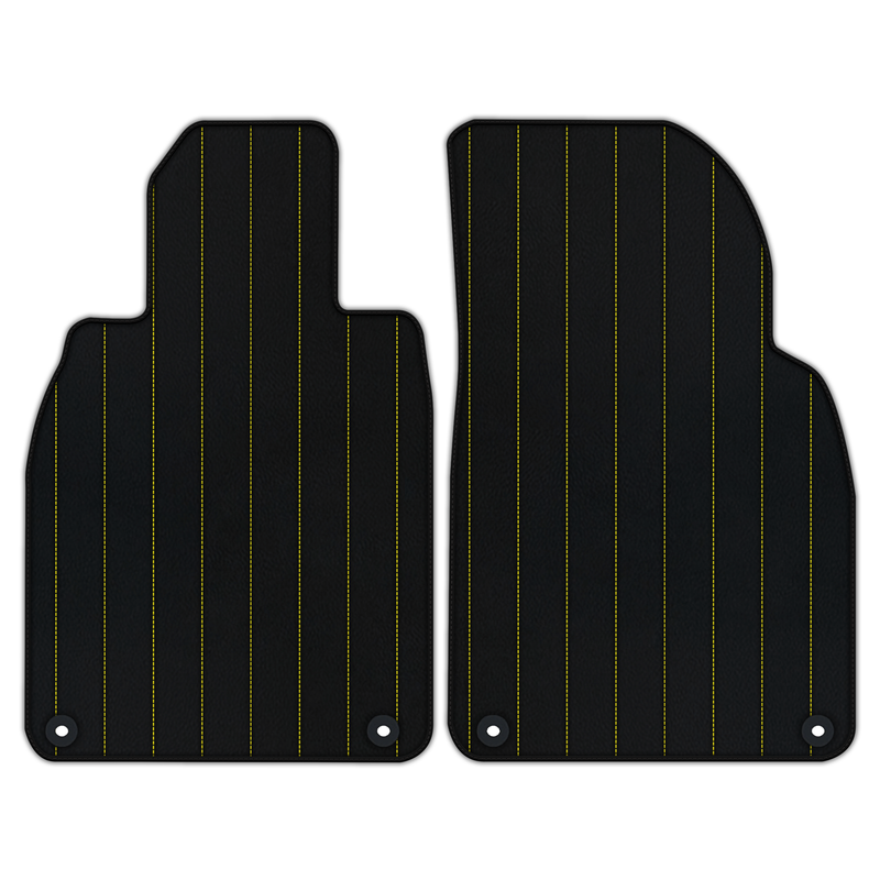 Customizable Leather Floor Mats with Line Pattern for Porsche Cayman 987 (2009-2012)