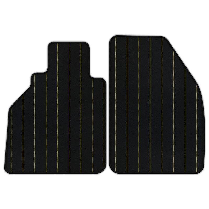 Customizable Leather Floor Mats with Line Pattern for Porsche 986 Boxster (1996-2004)
