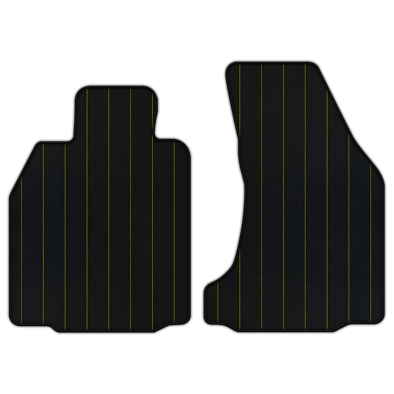 Customizable Leather Floor Mats with Line Pattern for Porsche 987 Boxster (2005-2012)