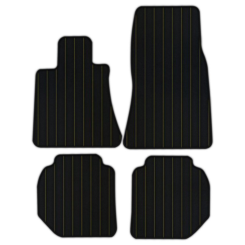 Customizable Leather Floor Mats with Line Pattern for Rolls Royce Ghost Series II (2021–2024)