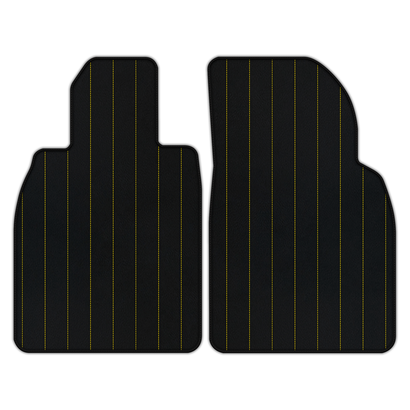 Customizable Leather Floor Mats with Line Pattern for Porsche 718 Boxster (2016-2023)