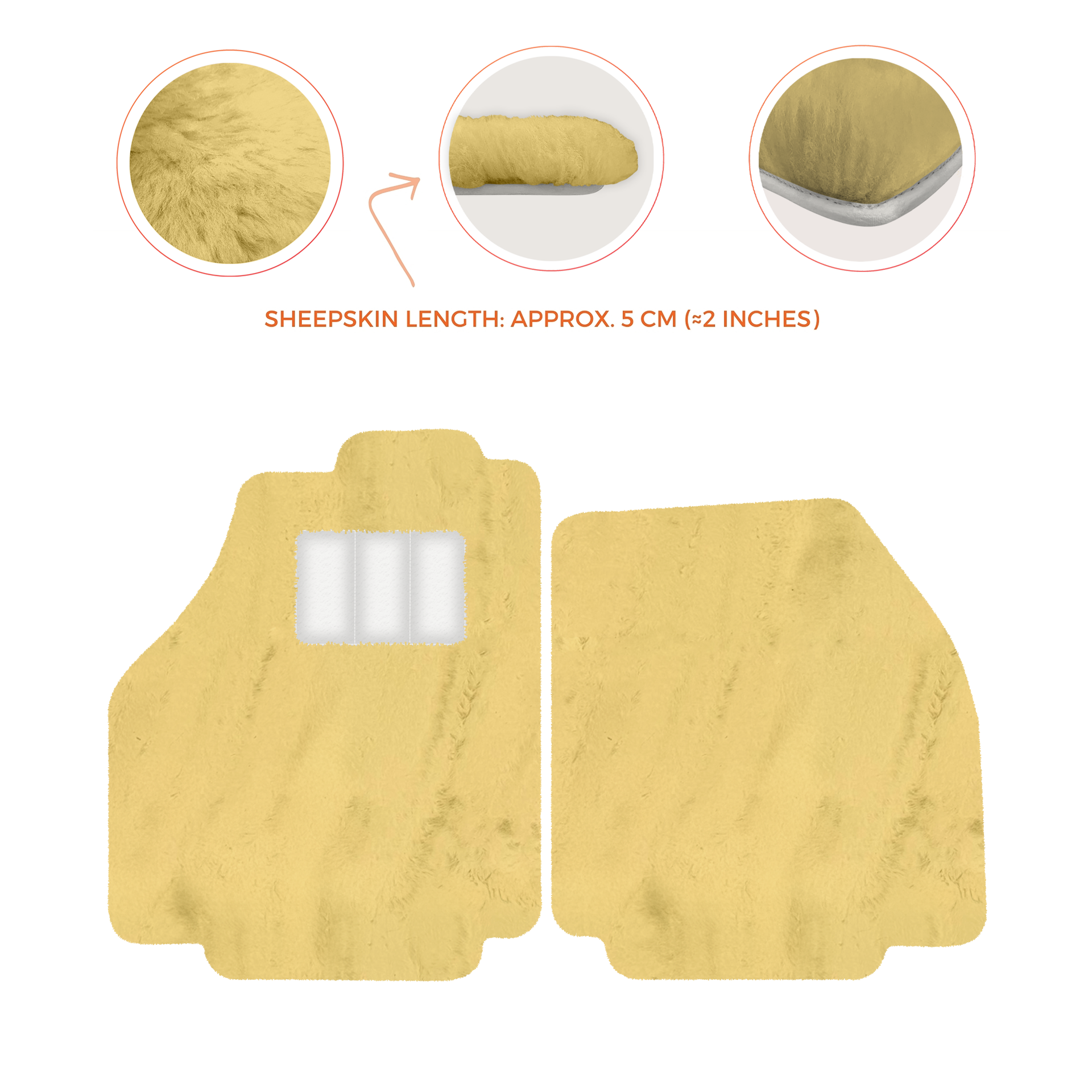 Premium Sheepskin Floor Mats for Ferrari 488 Spider (2016-2022)