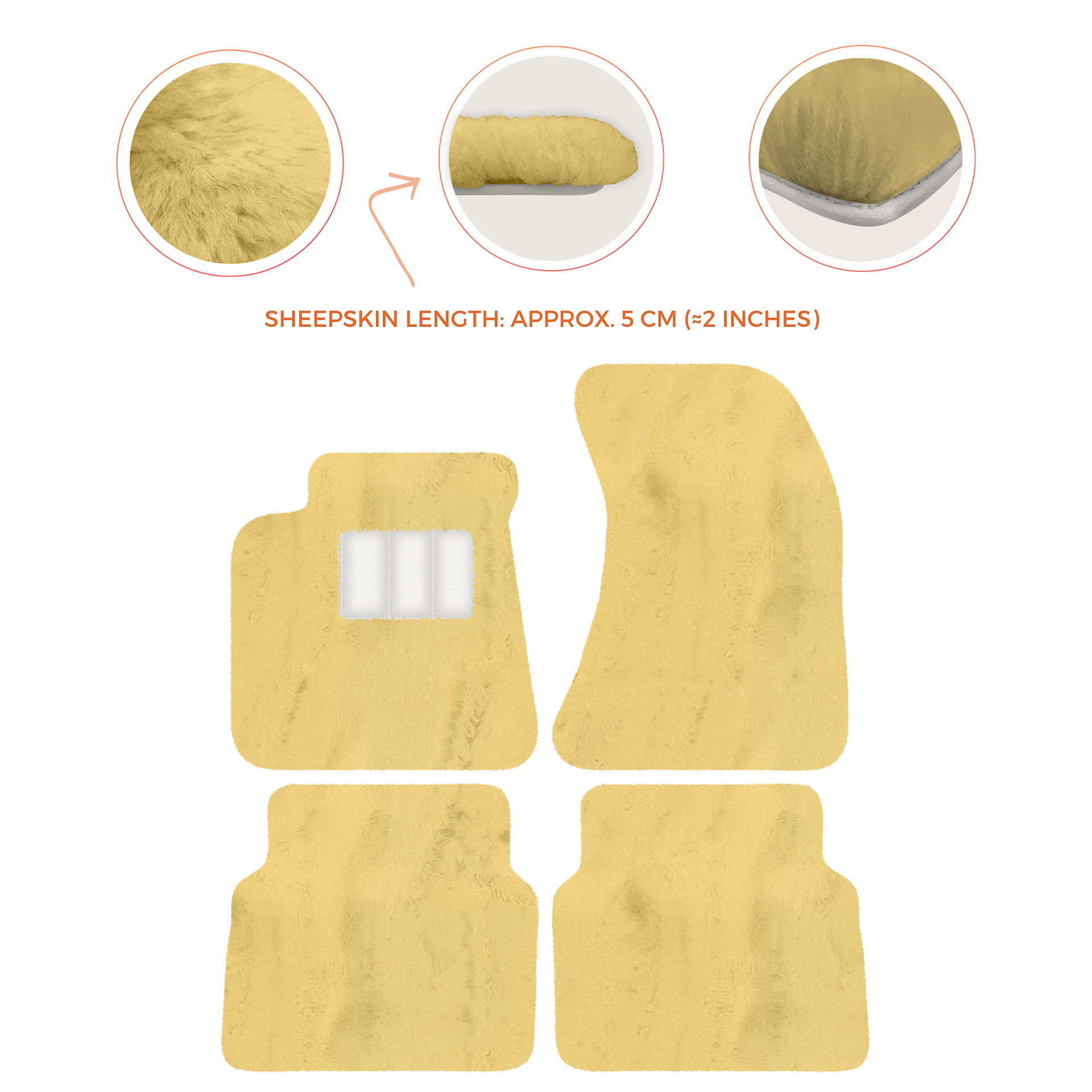 Luxury Sheepskin Floor Mats for Rolls-Royce Wraith (2013-2023)