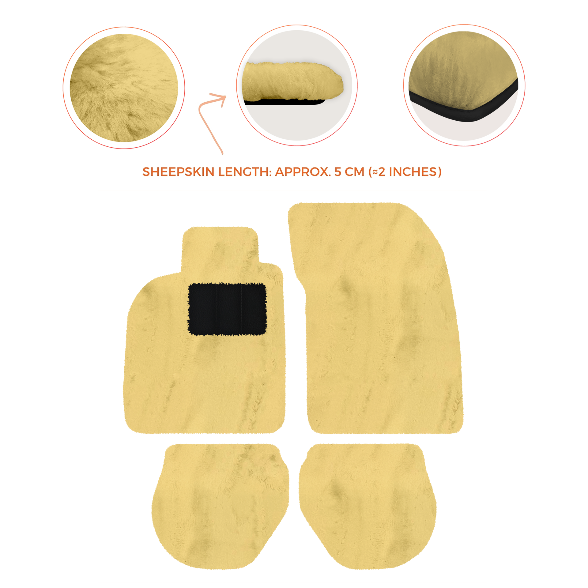 Custom Black Floor Mats for Porsche 911 - 993 (1994-1998) With Leather - AutoWin
